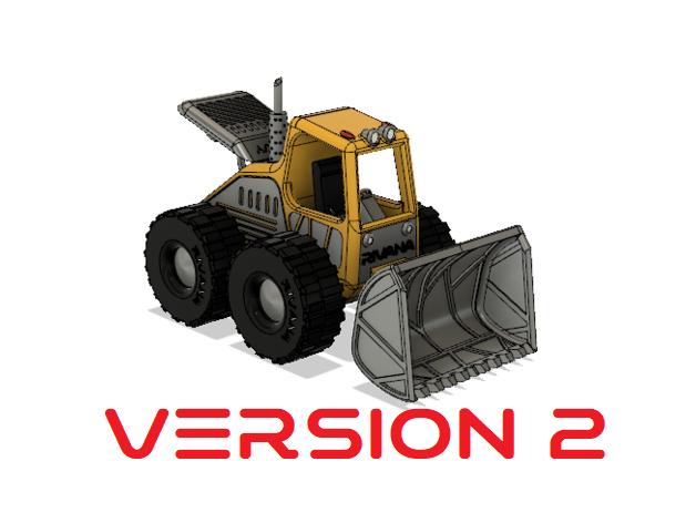 Yellow Bulldozer with Movements Version 2