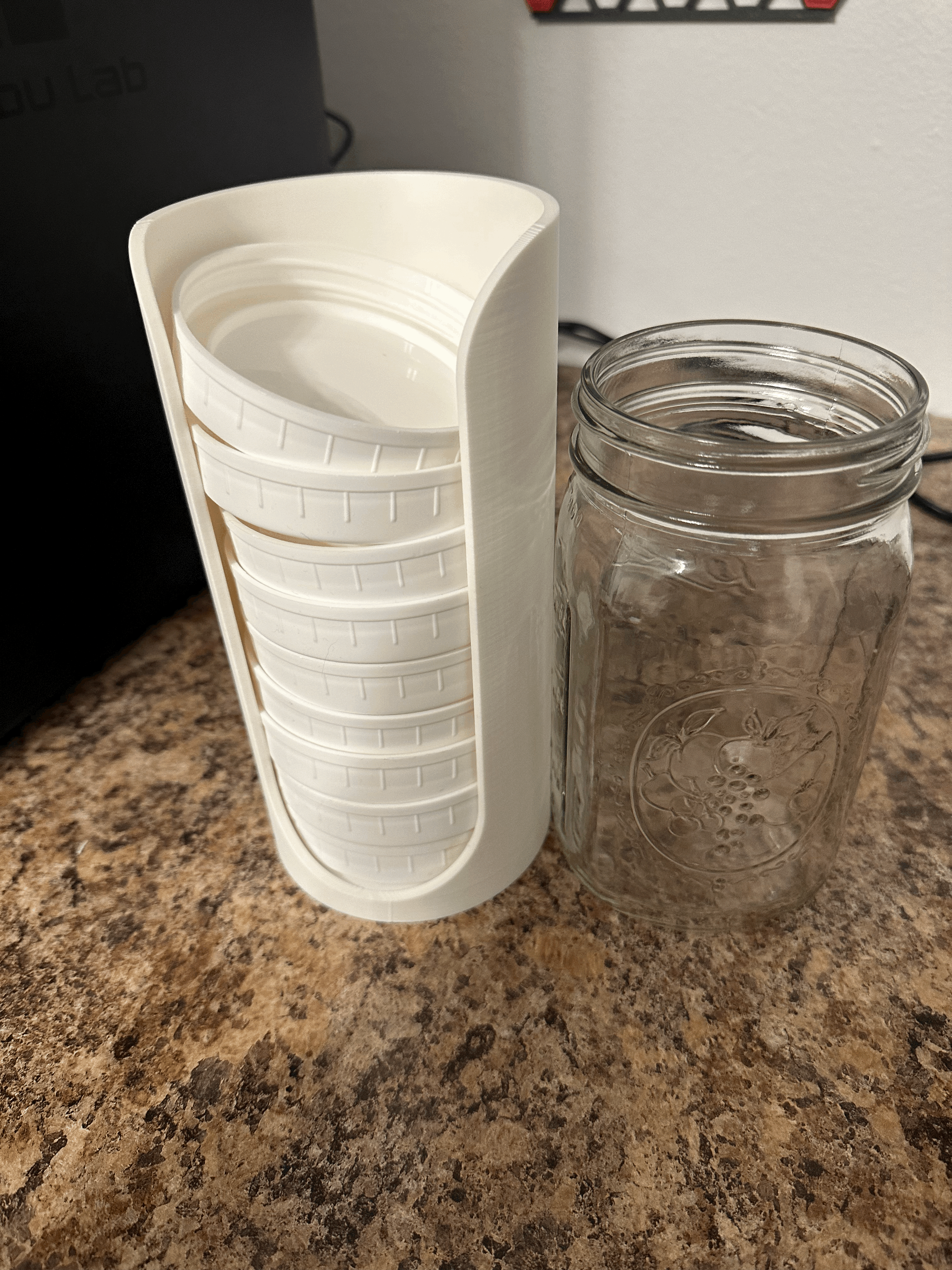 Mason Jar Large Lid Holder for Wide Mouth Lids