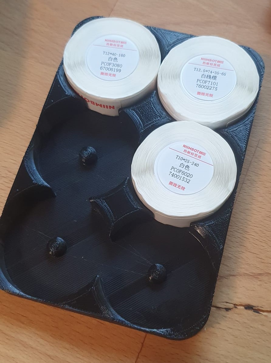 Organizer for Niimbot Label Rolls