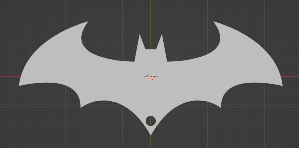 Batman Logo Keychain - Batarang
