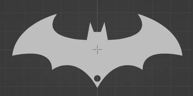 Batman Logo Keychain - Batarang