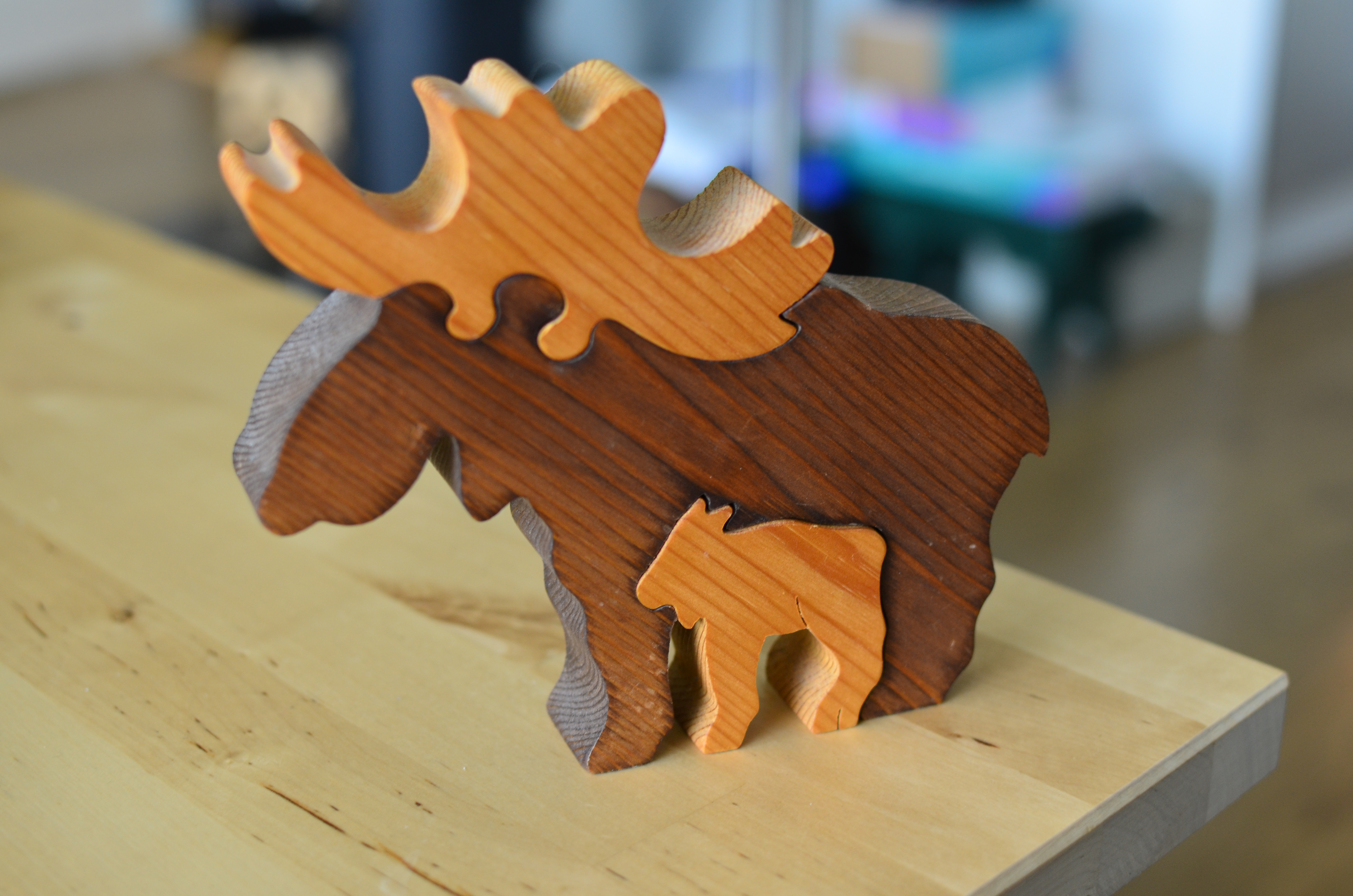Miniatura 3 do modelo 3D Decorative Moose Puzzle