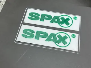 SPAX LOGO by JP design | Download free STL model | Printables.com