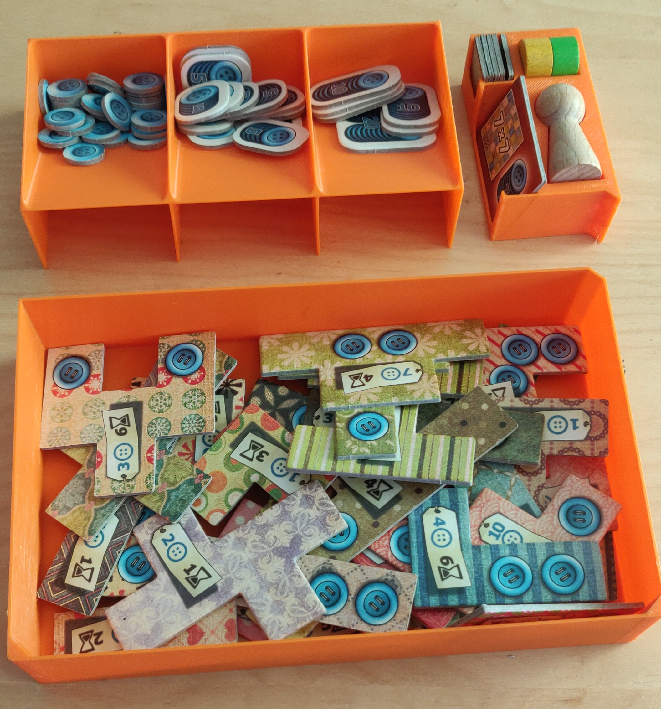 Miniatura 2 do modelo 3D Patchwork boardgame insert