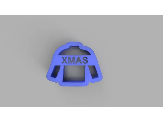 Christmas sweater cookie cutter