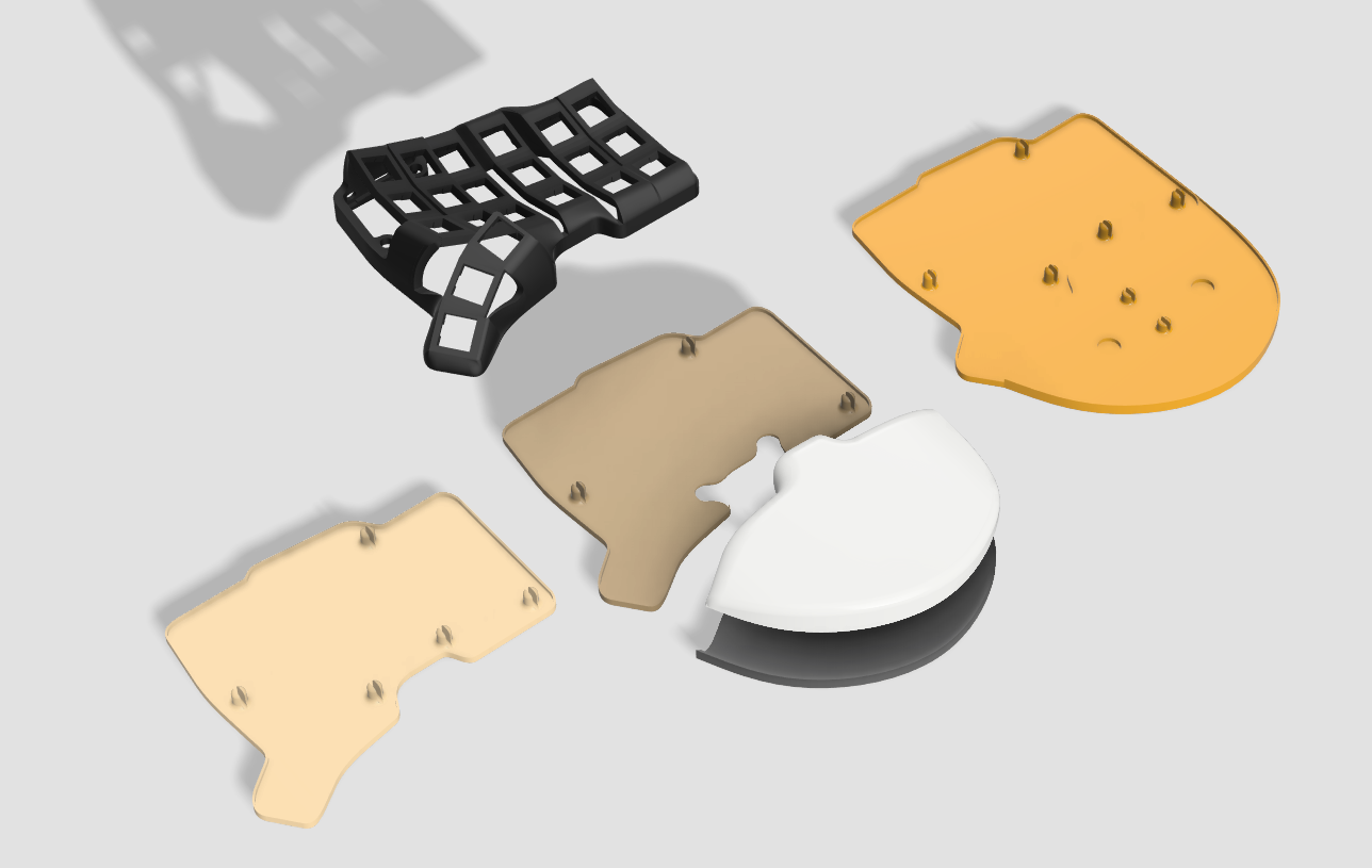 Palmrest, Tenting plate for TBK Mini