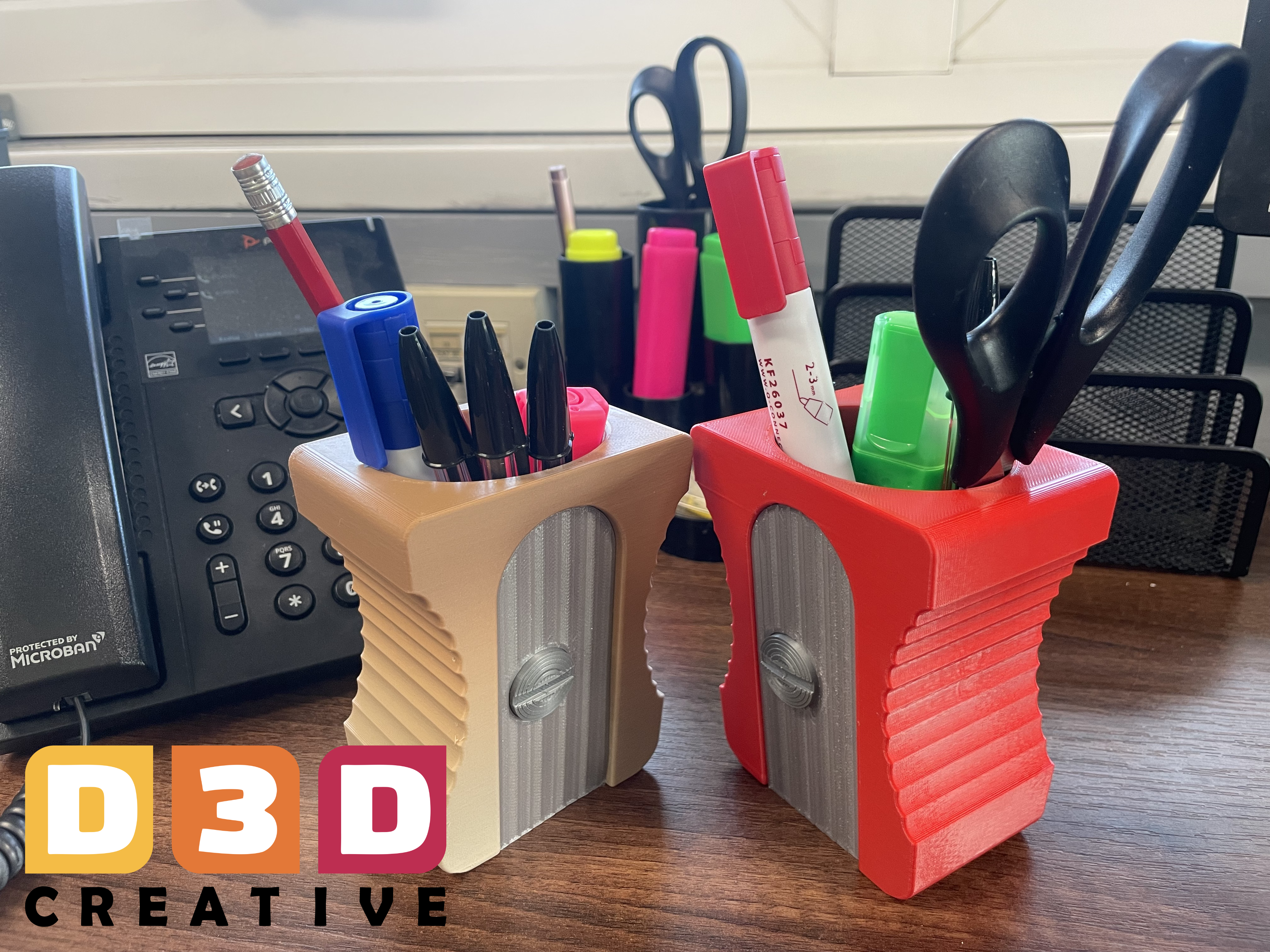 Pencil Sharpener Desk Tidy Storage for Office/Home Desks