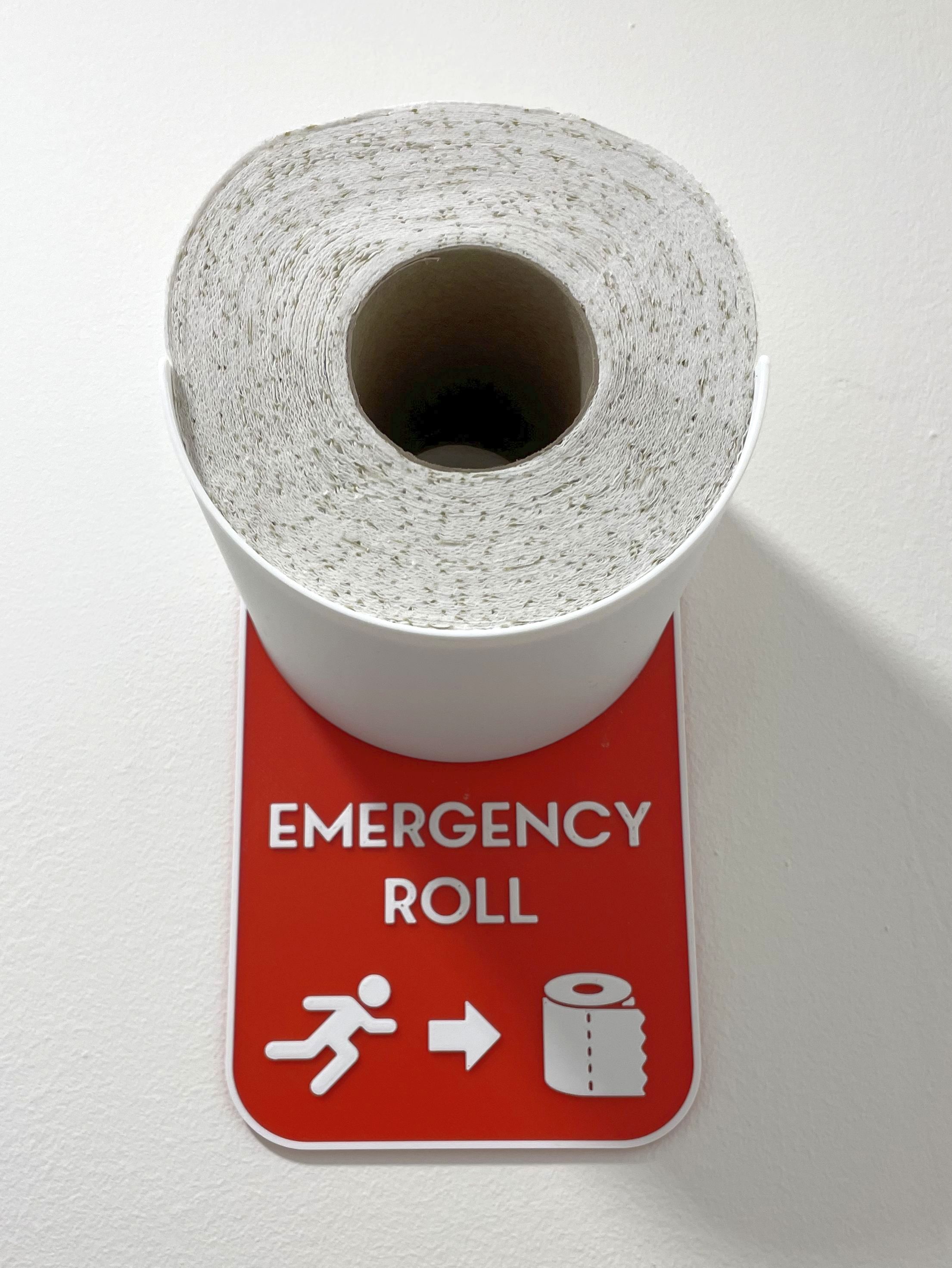 Emergency Toilet Paper Roll Holder