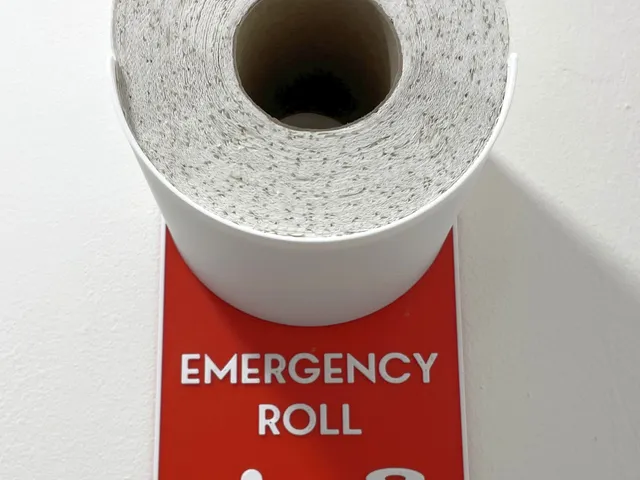 Emergency Toilet Paper Roll Holder