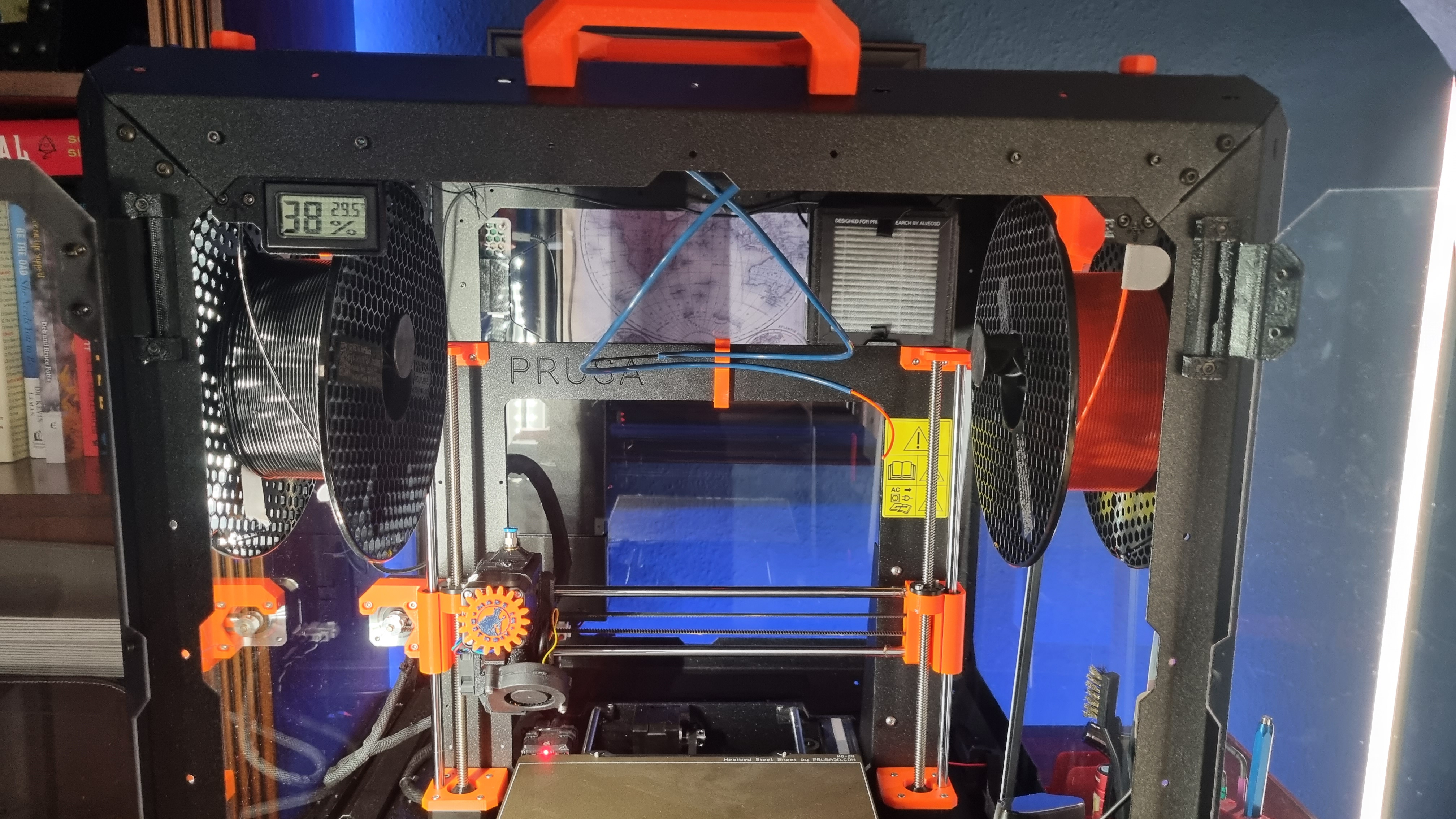Second Spool Holder with Hinged Lid