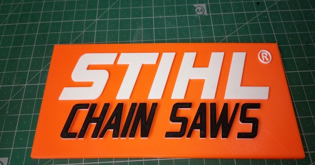 STIHL Chainsaws Logo By Bobert Download Free STL Model Printables