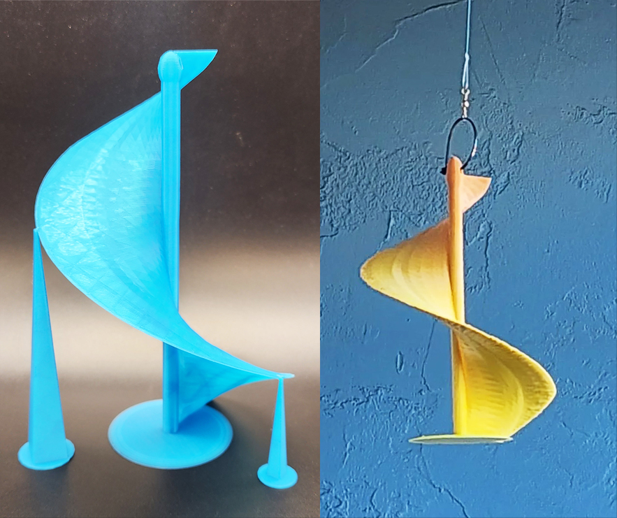 Whirlygig w/built-in supports