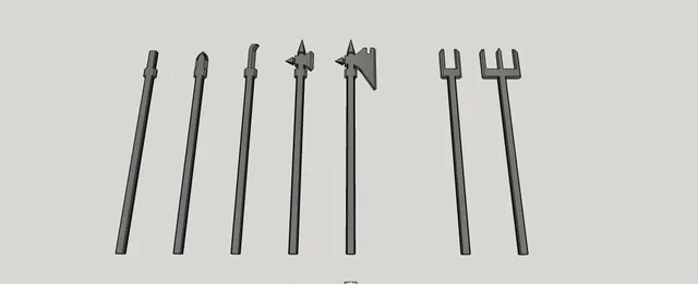 Mini 13: Melee Weapon Set - Polearms 1