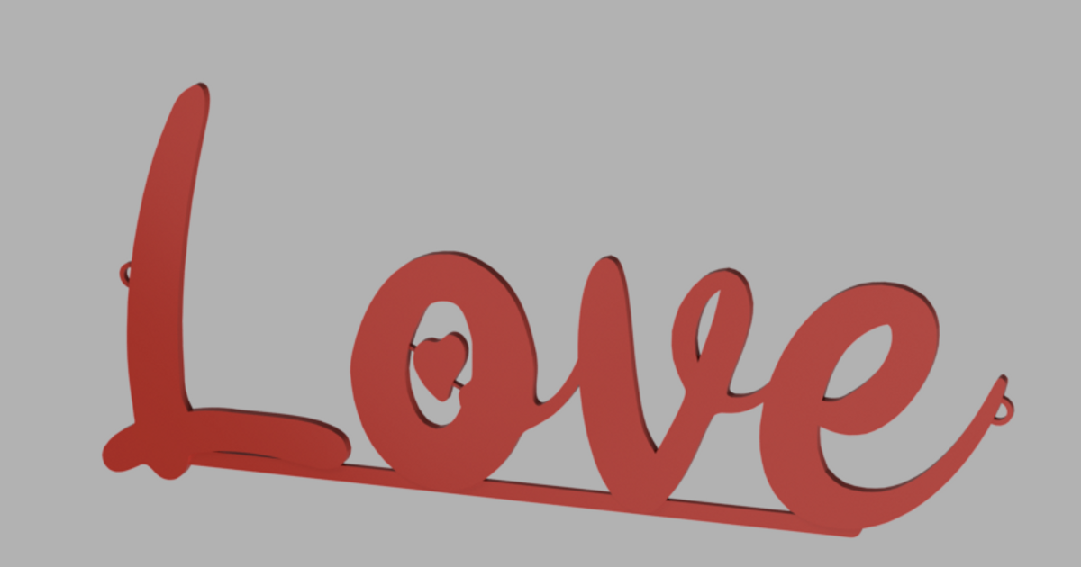 Love sign by ohrenstoepsel Download free STL model