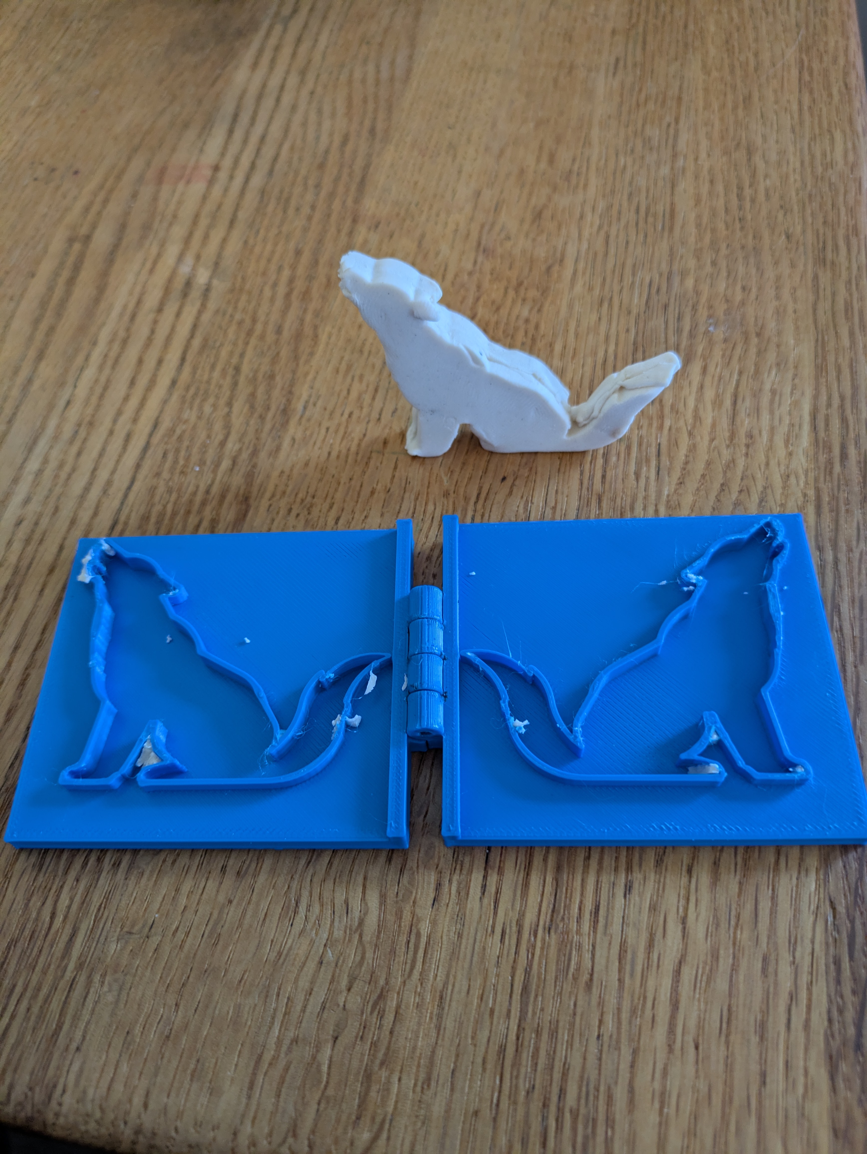 Wolf Playdough Mold
