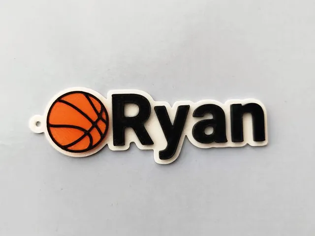 Basketball Name Tag - Ryan