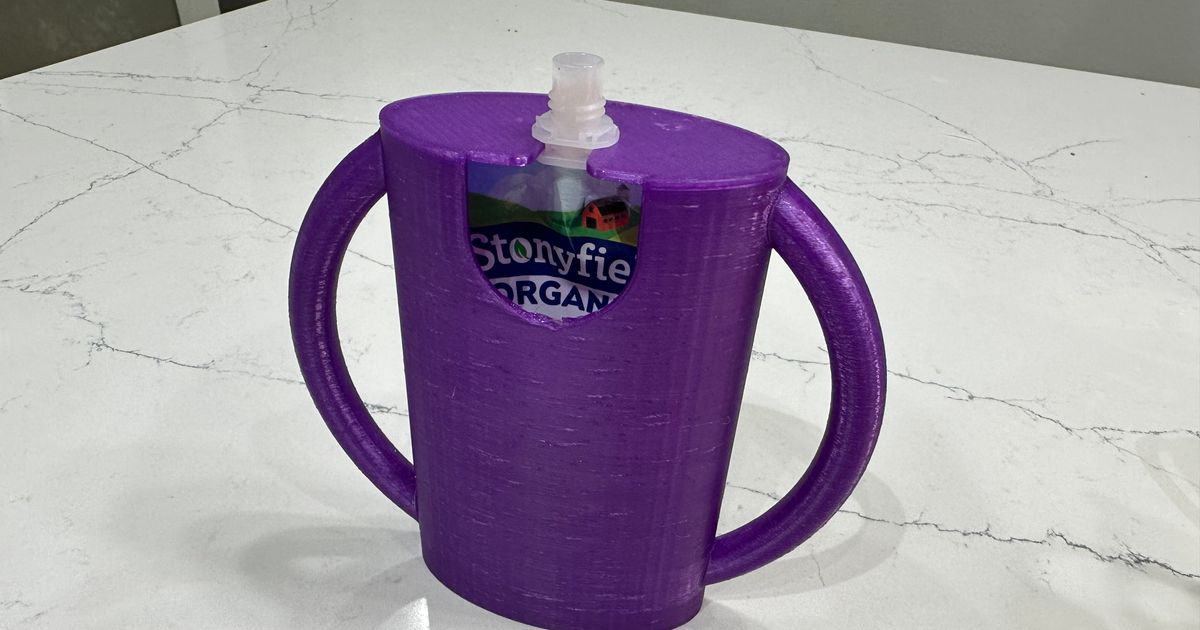 Baby Food Pouch Holder by Andy Download free STL model