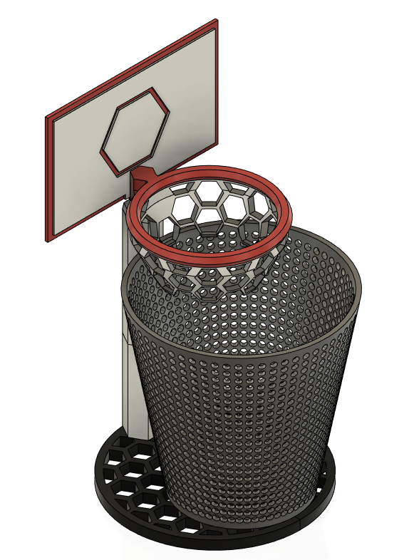 Office Trash Can Basketball Hoop by HollaDaywalker Download free STL