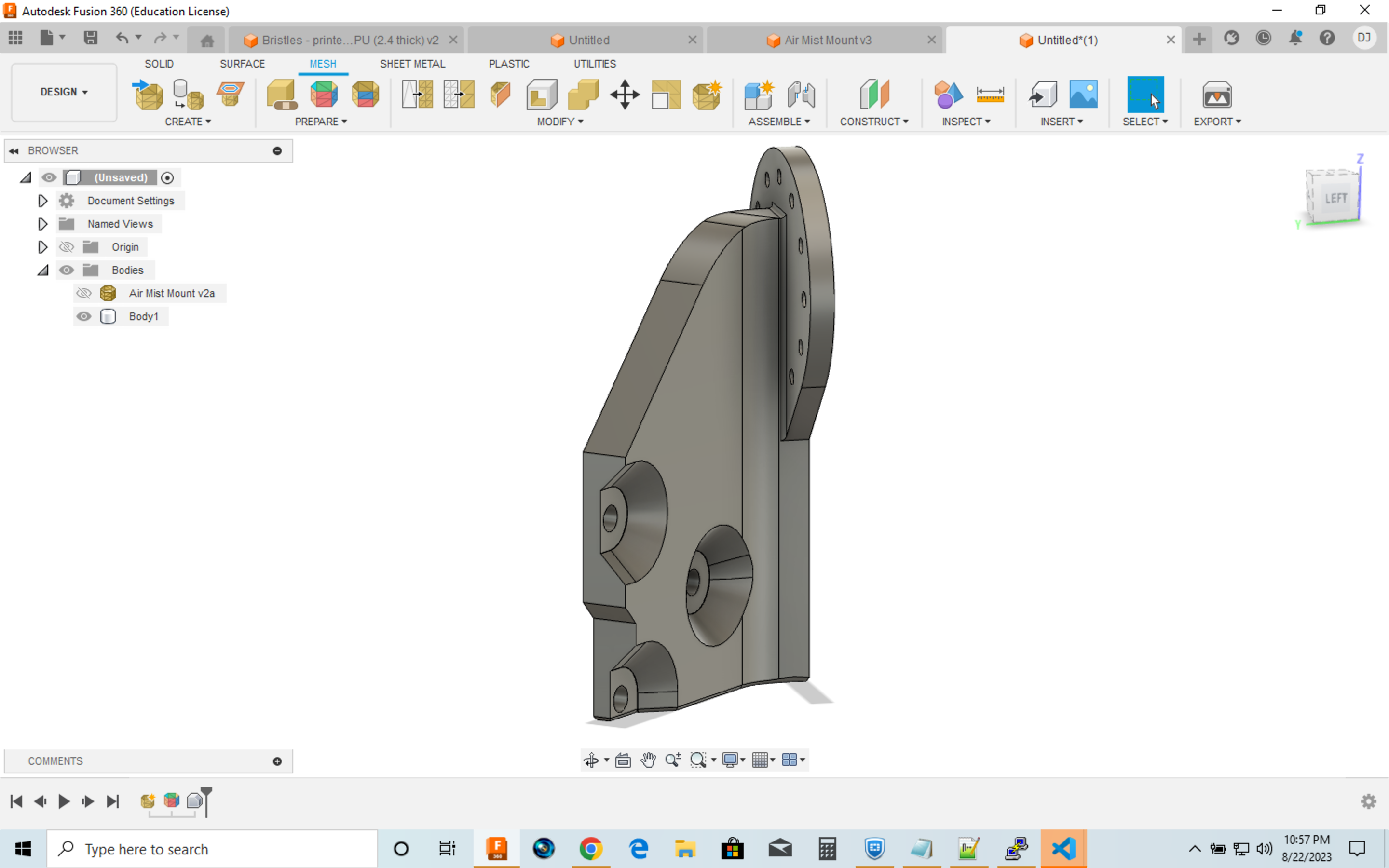 LowRider 3 CNC - Add-on - KINEMATIC Air Mist Mount for Tool-less Quick ...