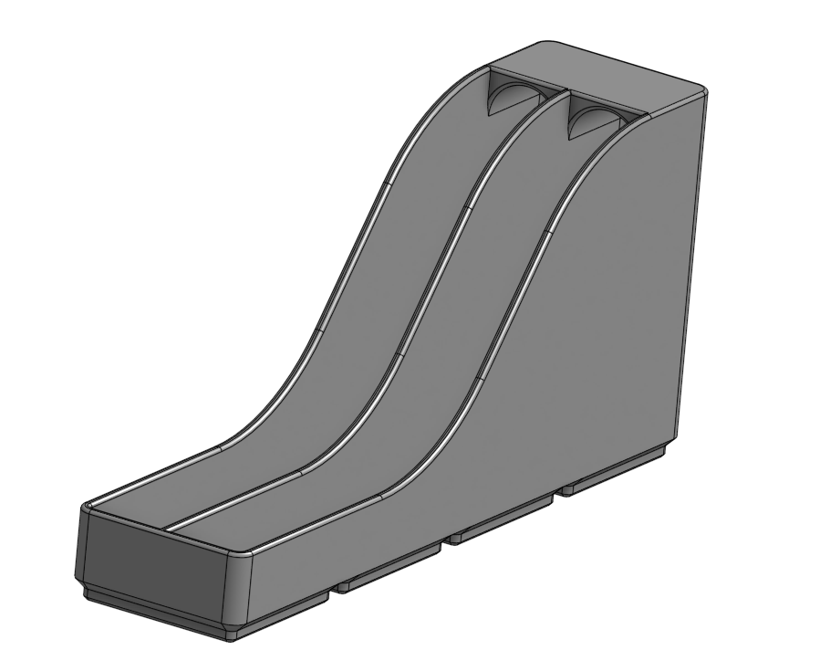 Gridfinity pliers and nippers rack - Smaller Versions (1x4 & 2x4) — miniatura 2