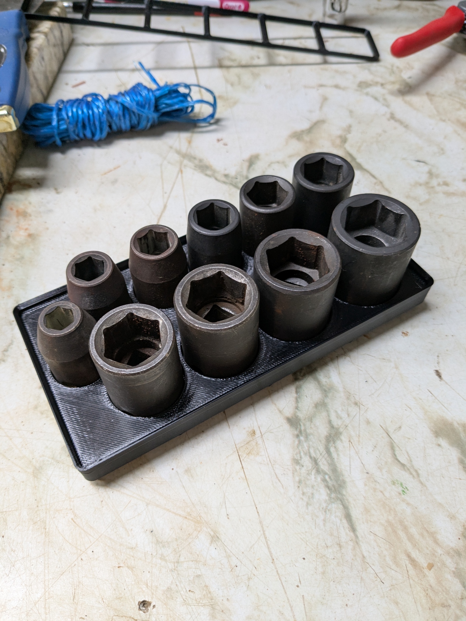 Gridfinity Impact Socket Holder