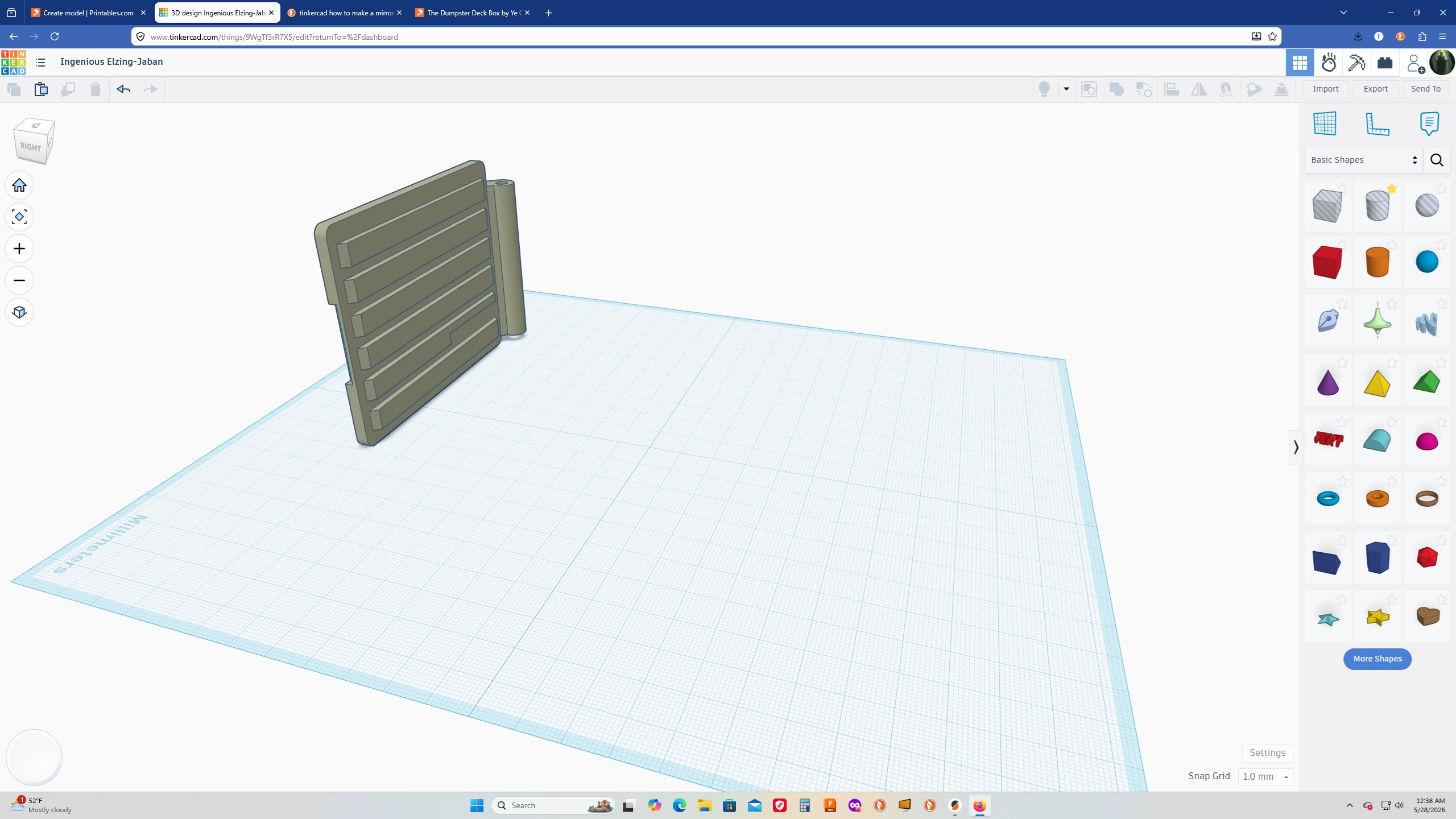 Dumpster Deck Box single lid #2