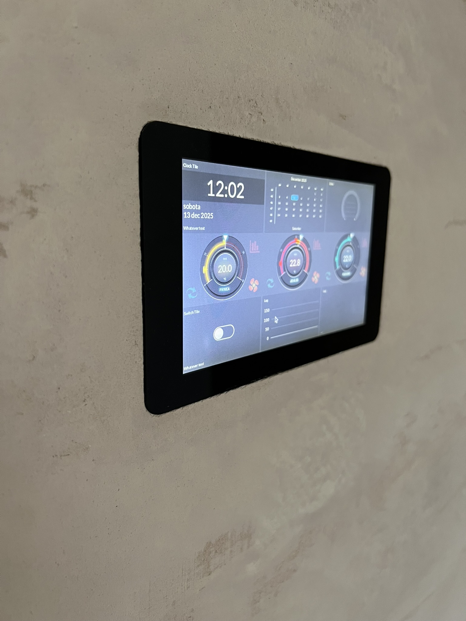 Raspberry Pi Touch display 7" - WALL MOUNT