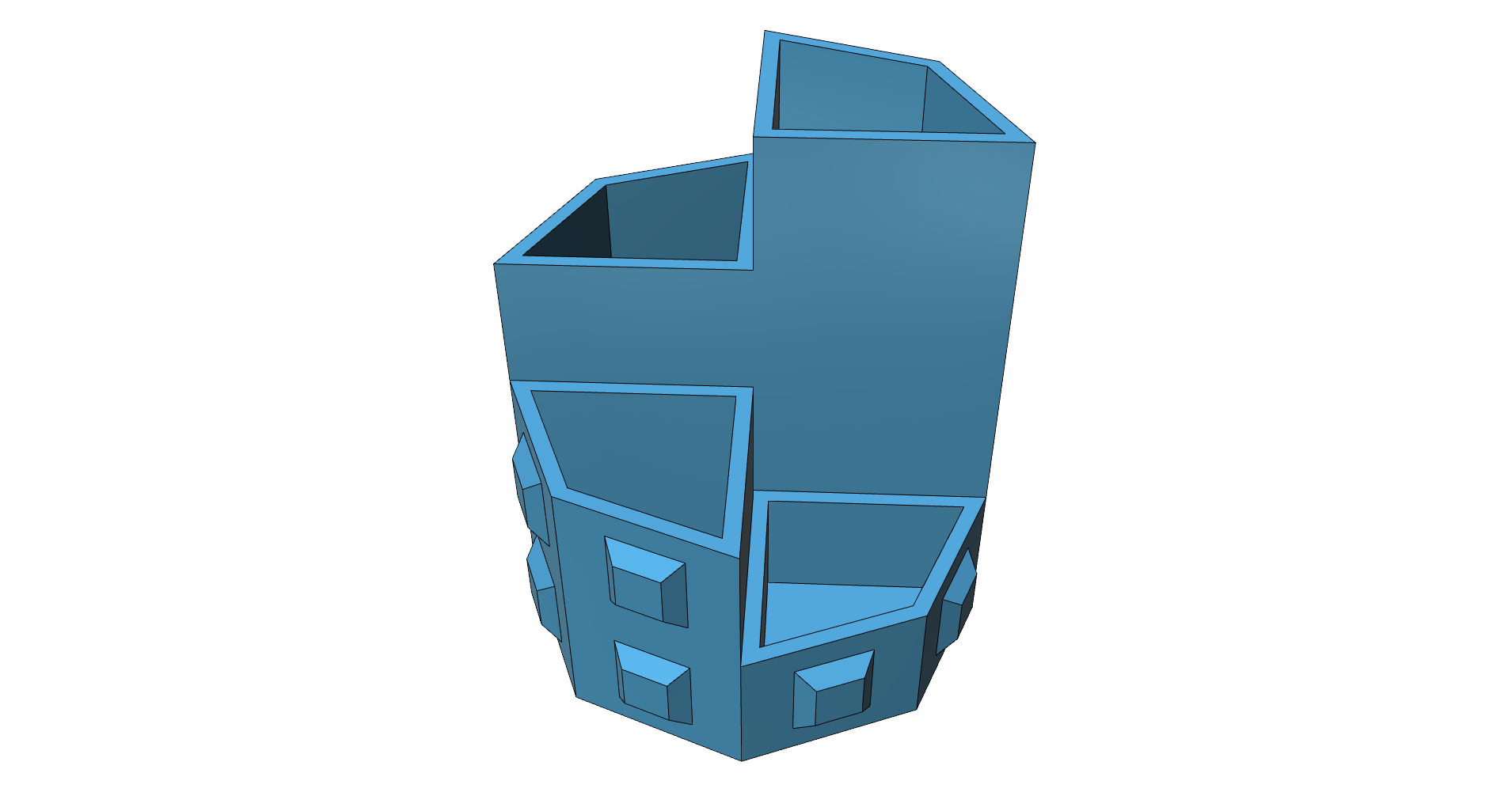 Pencil holder by REDZC Download free STL model