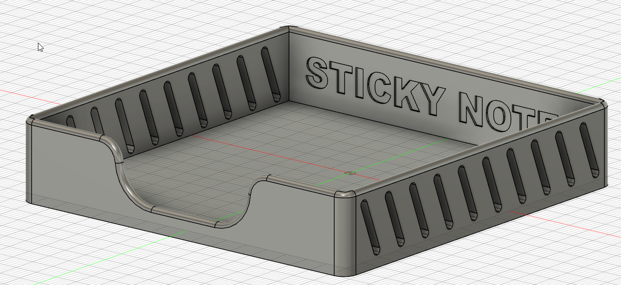 Sticky Notes Holder by AyAyRon Download free STL model