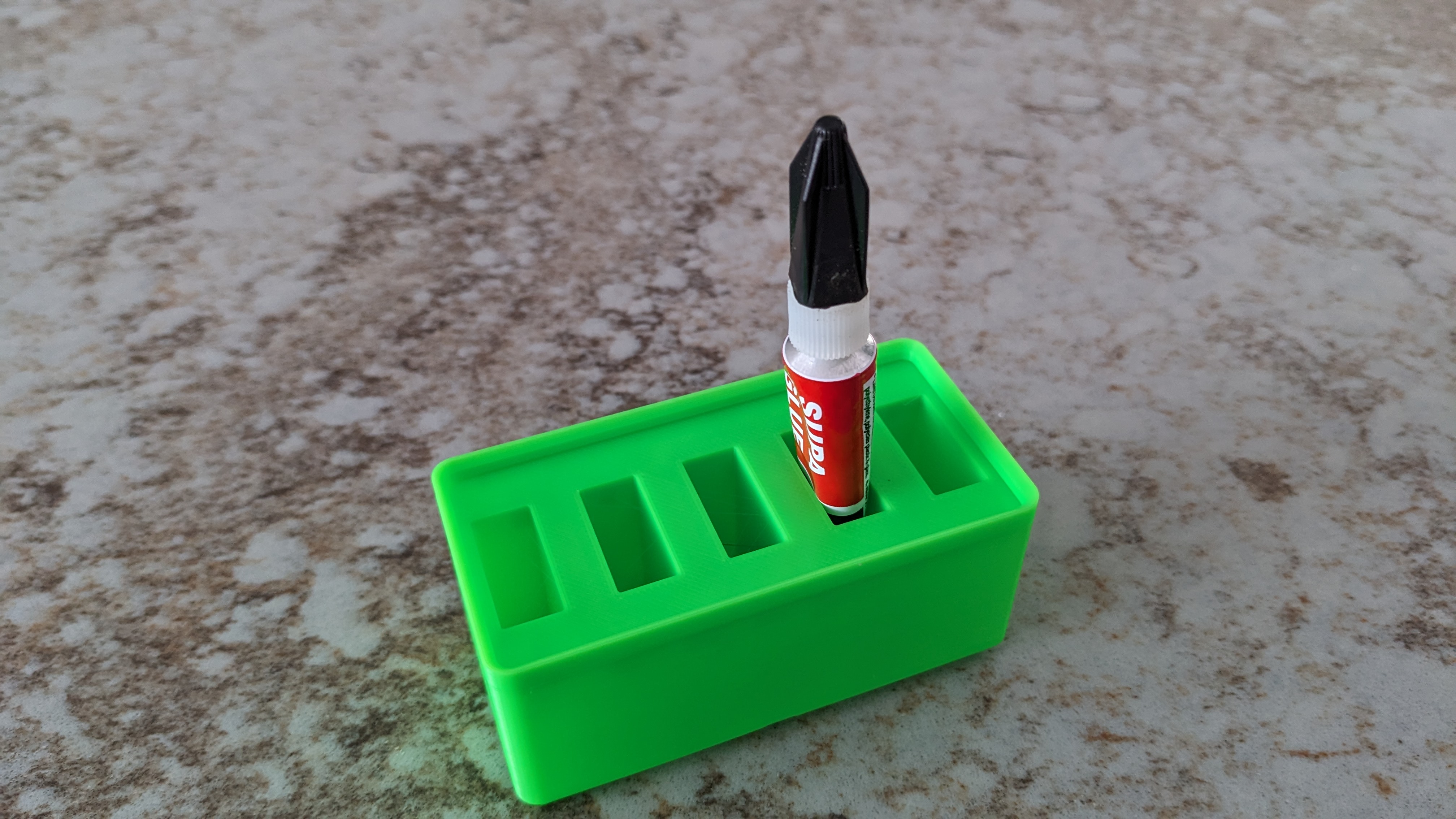 Gridfinity superglue holder
