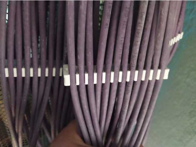Miniatura 4 do modelo 3D Ethernet cable runner for 24 port patch panel (numbered)
