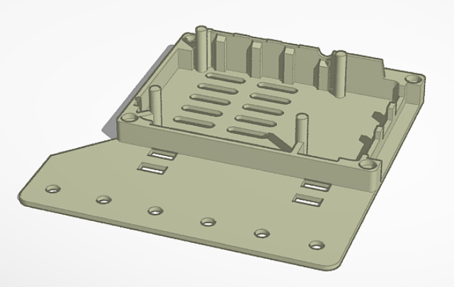 Raspberry PI 4 box - extra long part for VESA 100 mount