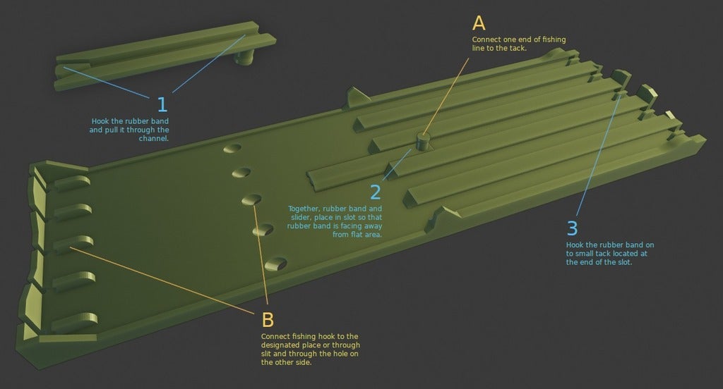 Fishing hook storage by MeanEYE Download free STL model