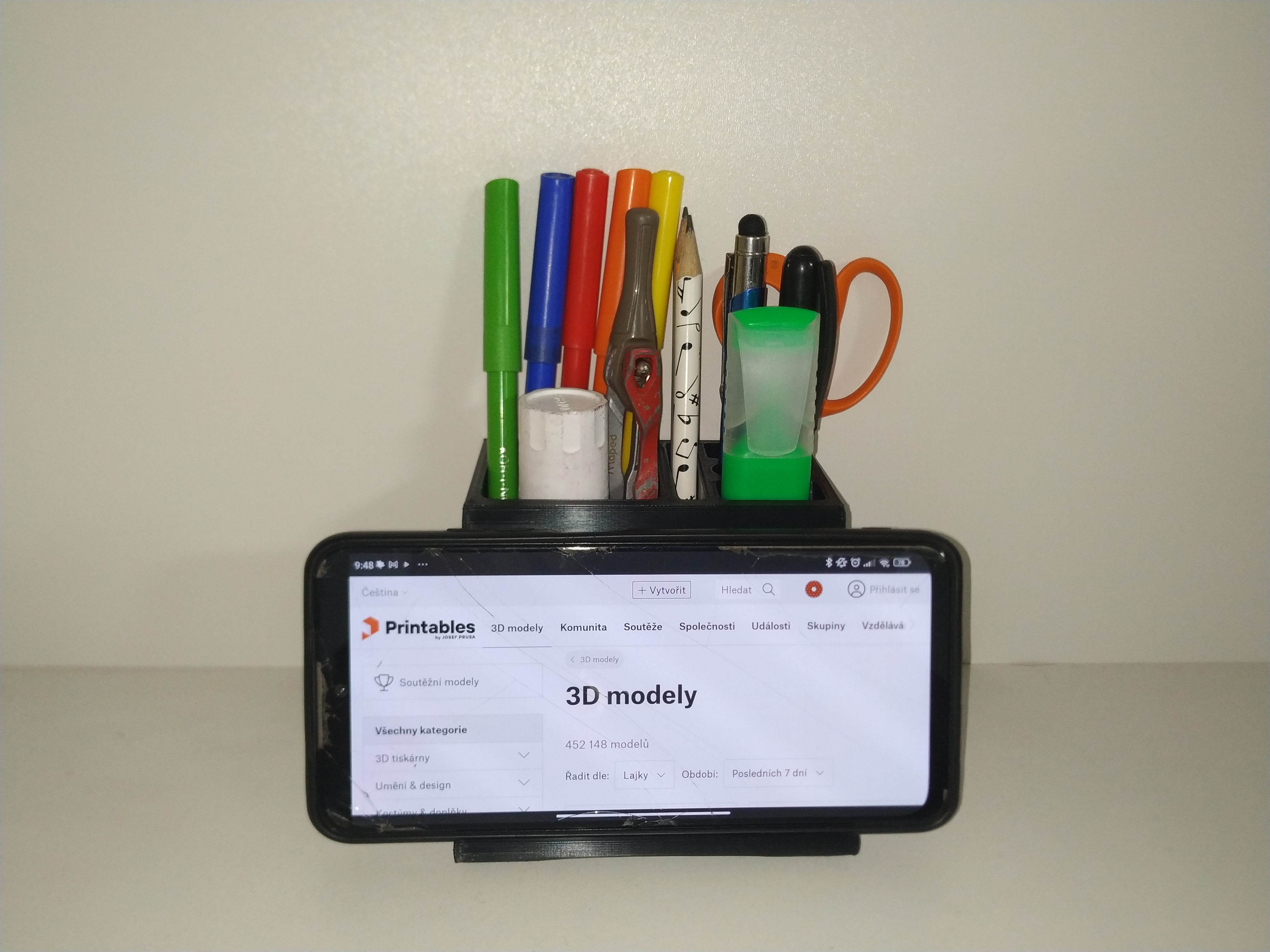 Desk organizer & phone holder