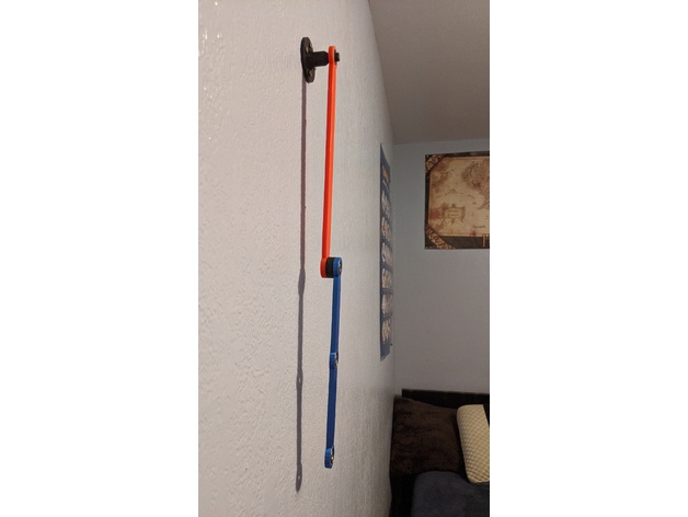 Miniatura 2 do modelo 3D wall mounted double pendulum