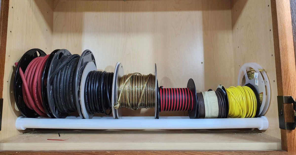 Wire Spool Organizer By Overmaintained Download Free Stl Model 3059