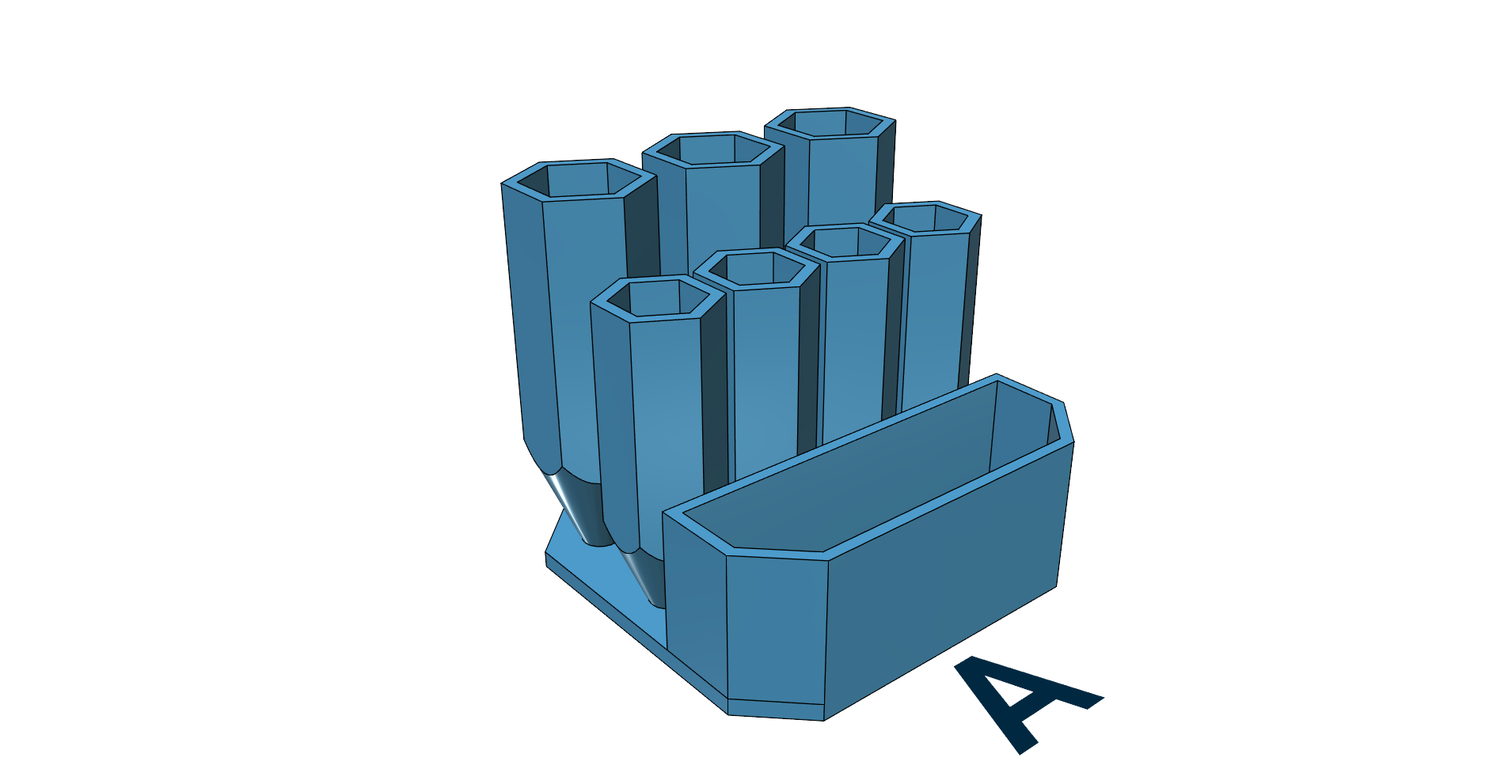 Pencil holder by REDZC Download free STL model