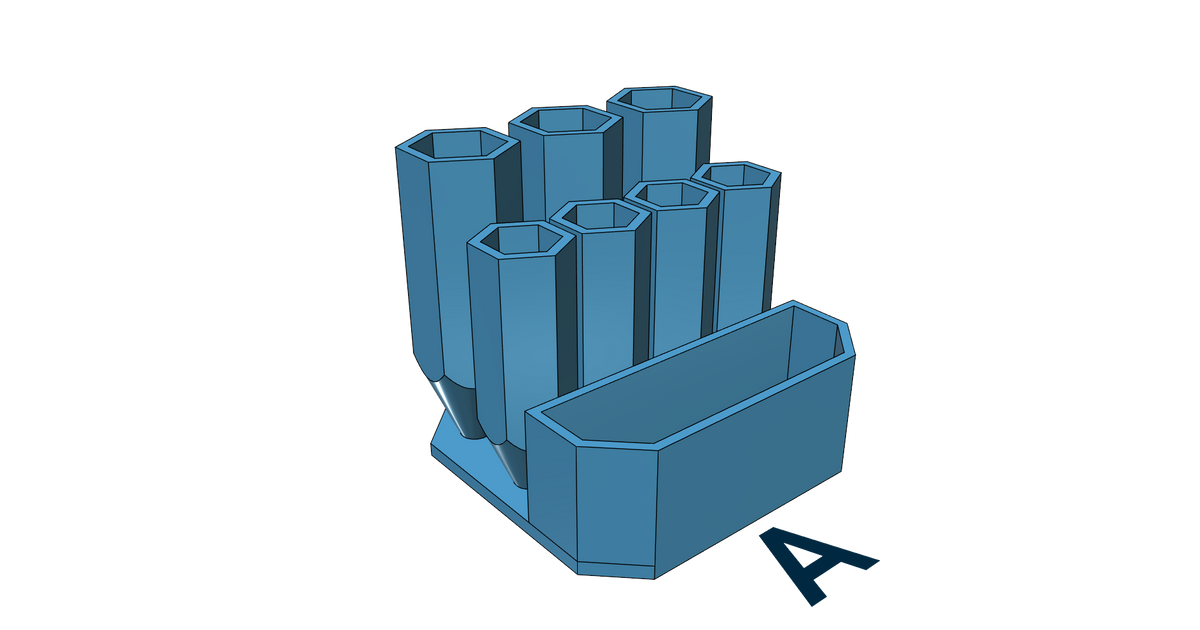 Pencil holder by REDZC Download free STL model