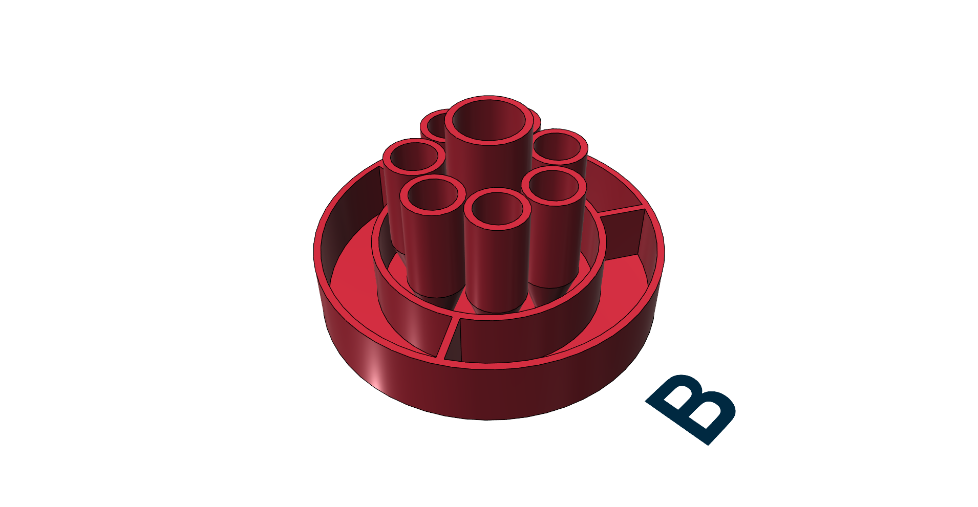 Pencil holder by REDZC Download free STL model