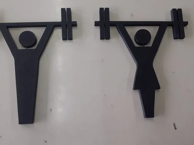 TOILET RESTROOM SIGN FOR GYM-CROSSFIT