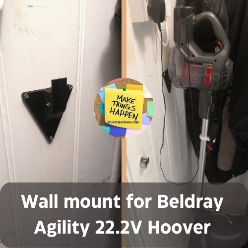 WALL MOUNT FOR BELDRAY AGILITY 22.2V HOOVER