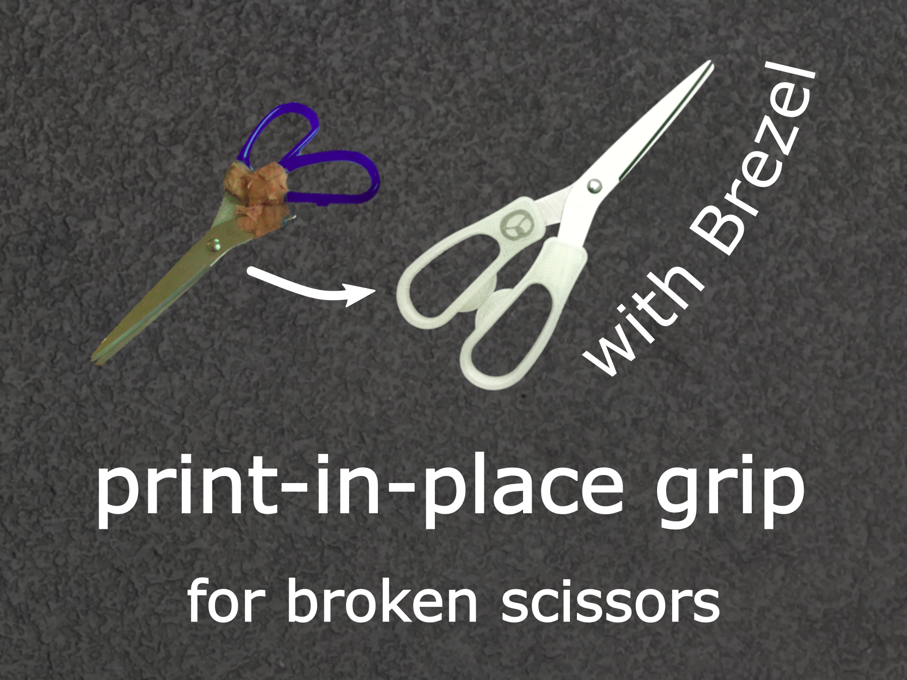 scissors grip print in place (with brezel inlay)