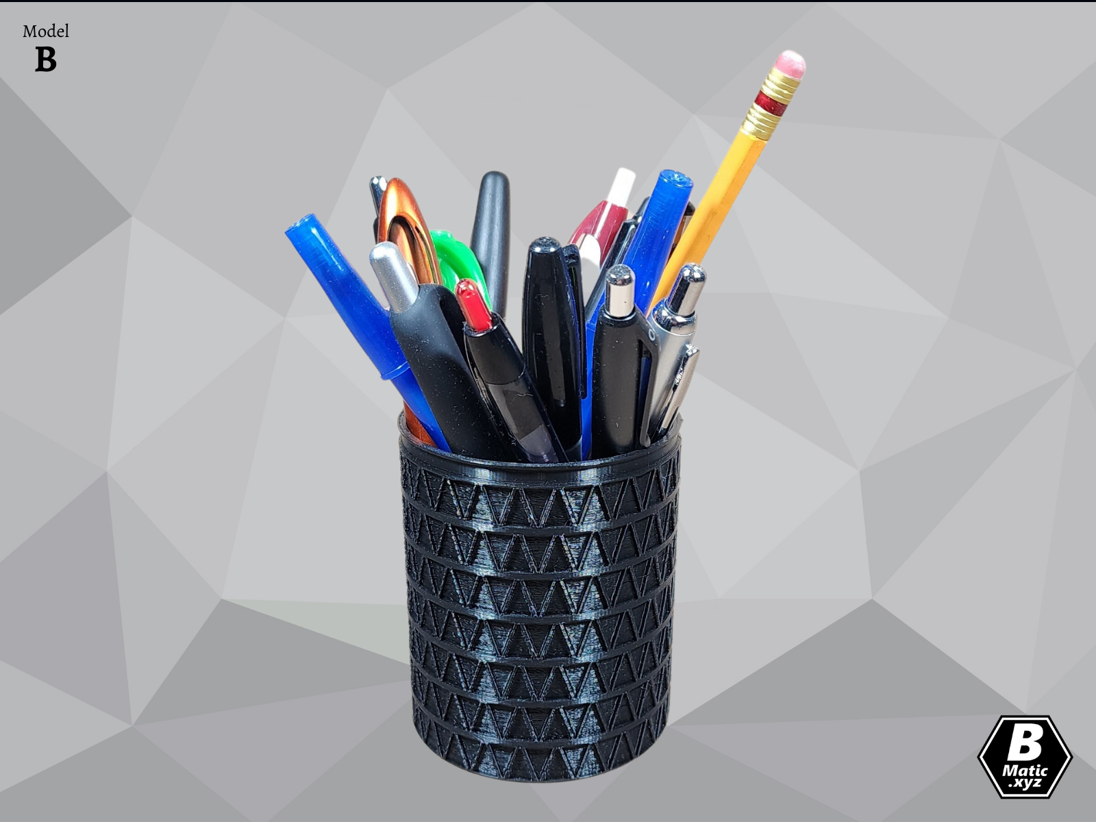 Embossed Pencil Holders by bmatic Download free STL model
