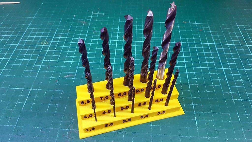 Miniatura 2 do modelo 3D Drill bit stand