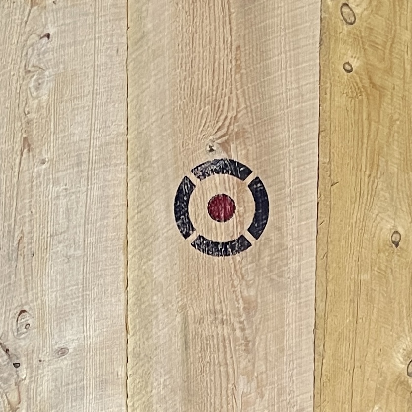 Axe throwing target bullseye stencil by Redneck Design Download free