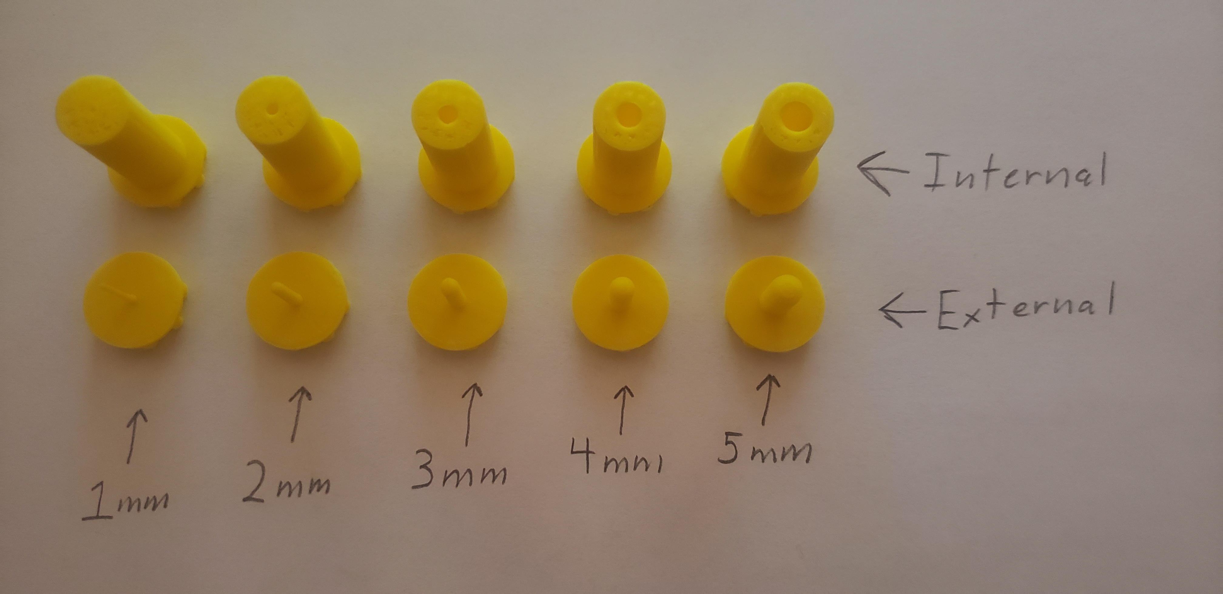 Thread Tester 5mm to 1mm
