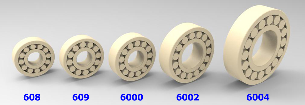 BEARINGS - Print in place - with real rolling elements