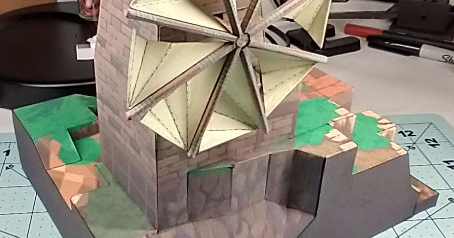 Windmill Mechanics for FFT Papercraft Map von Papercraft Tactics ...