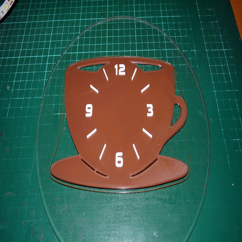 Miniatura 5 do modelo 3D Coffee Time Kitchen Clock