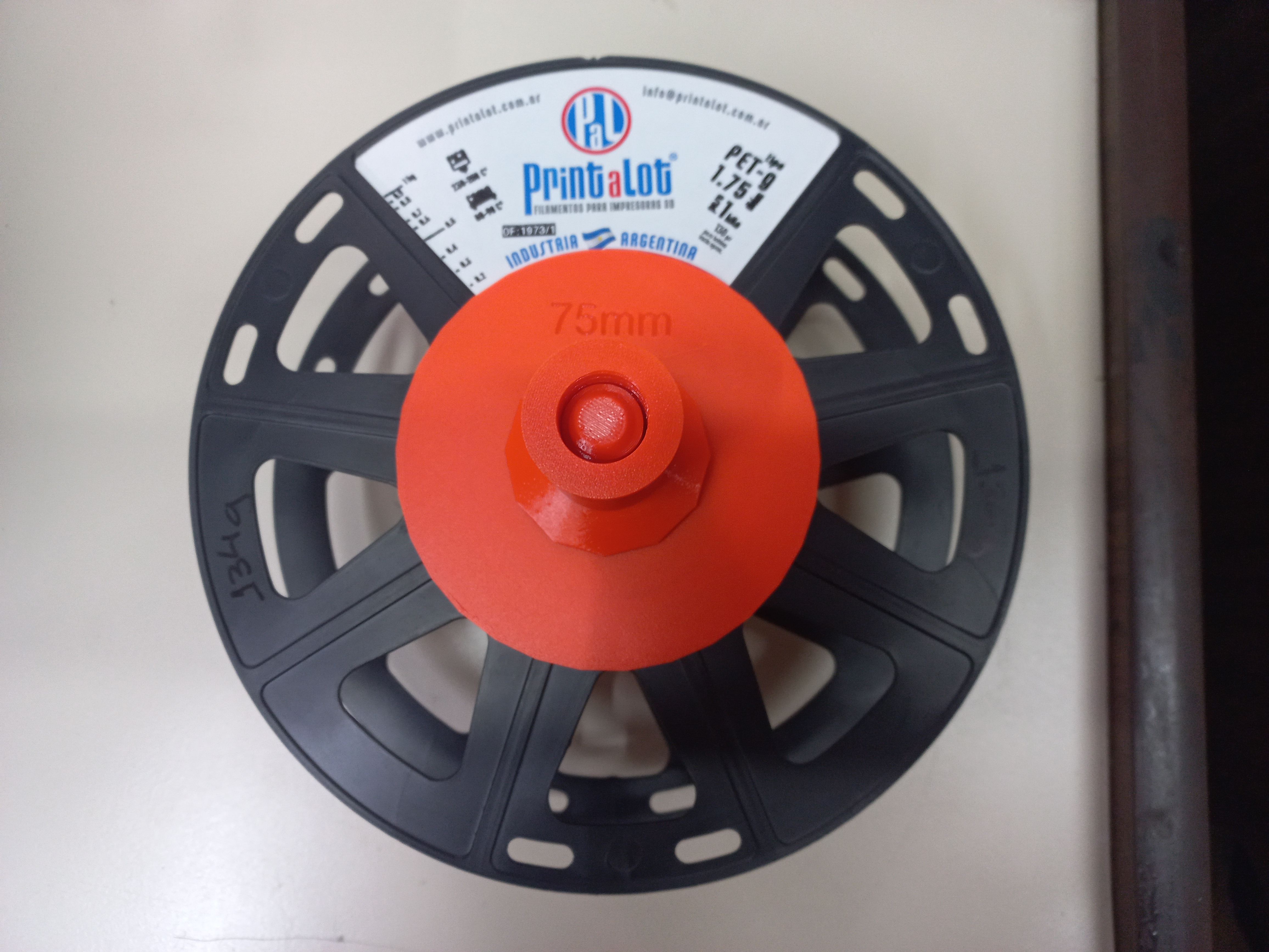 Bambu Lab Filament Winder - Spooler Centering Disc for foreign Spools 75 mm